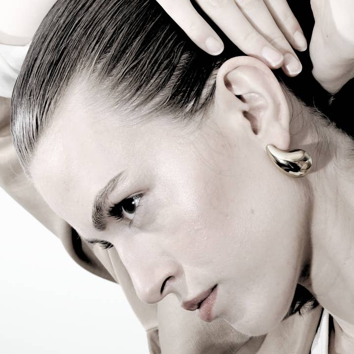 Dansk Copenhagen - Vendita all'ingrosso Orecchini a bottone - Orecchino Paisley Impermeabile Courage Placcato in Oro 18K11