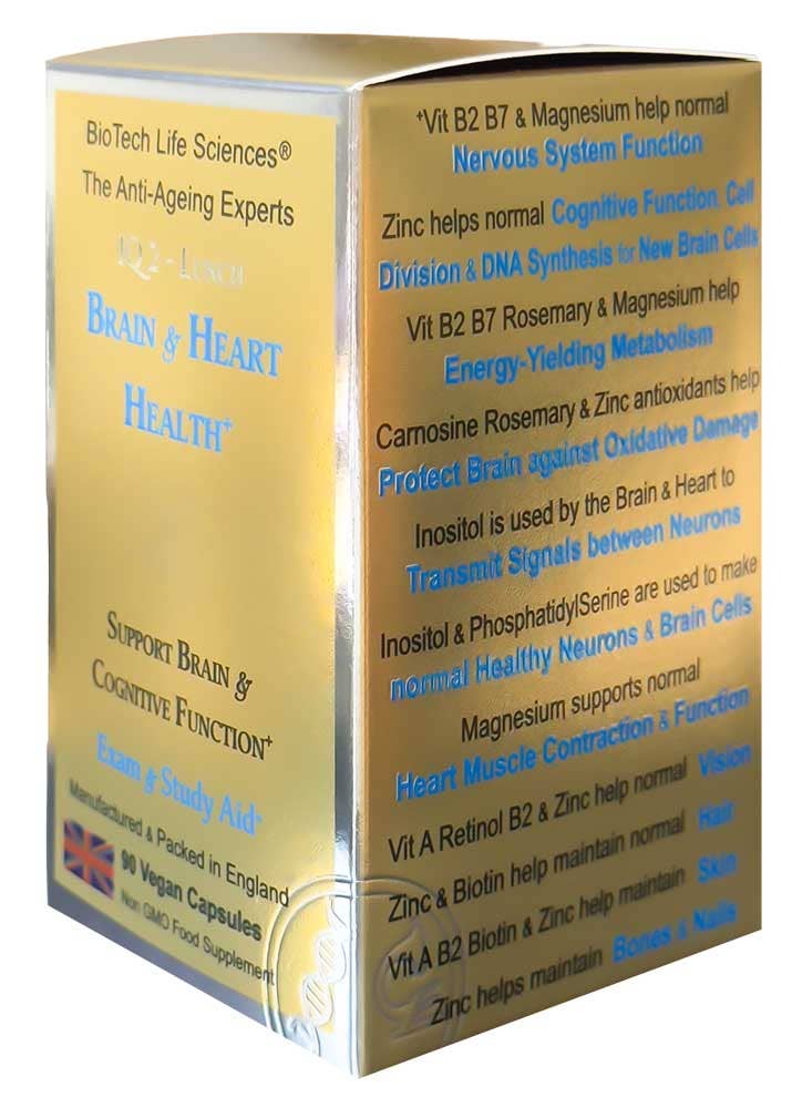 BioTech Life Sciences - Wholesale Oral Supplement/Vitamin - IQ2 NMN - Brain & Heart Health - Grow New Brain Cells13