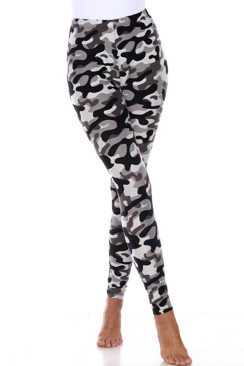 WHITE MARK - Wholesale Fashion Leggings - Women's - Women's Super Soft High-Rise Camo Printed Leggings1