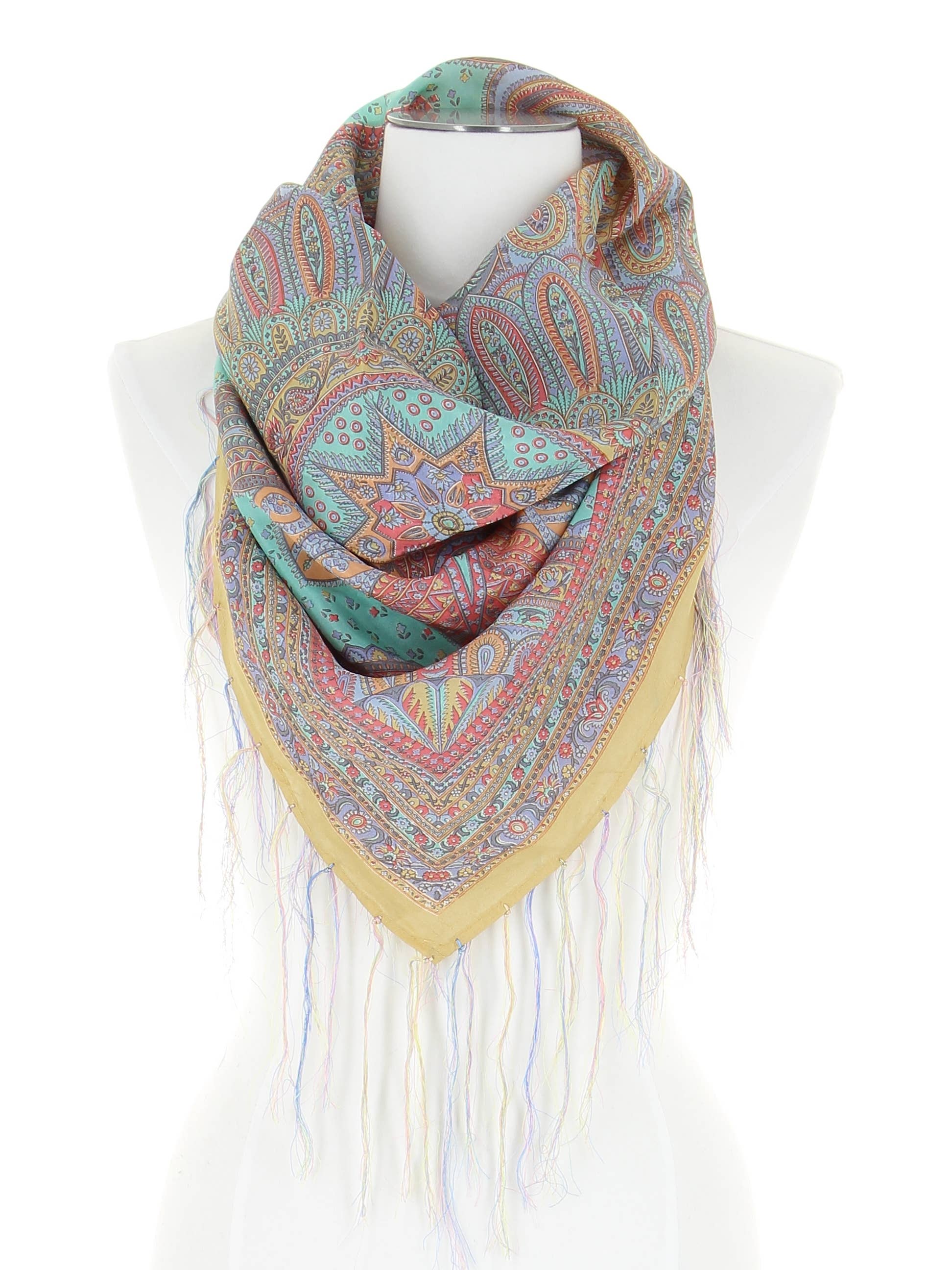 DIWALI PARIS - Wholesale Scarf - Women's - ISIS SQUARE - 100% SILK1