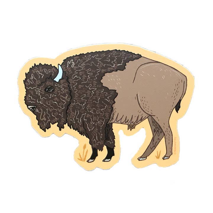 Bison-Aufkleber für den Großhandel von Noteworthy Paper & Press