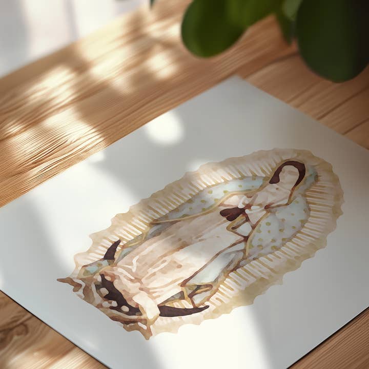 Reap+Sow – wholesale Konsttryck – Vår Fru av Guadalupe Akvarell Konsttryck6