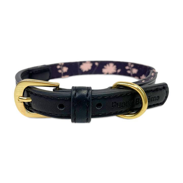 Collier à fleurs Midnight pour la vente par Puppy Bohème