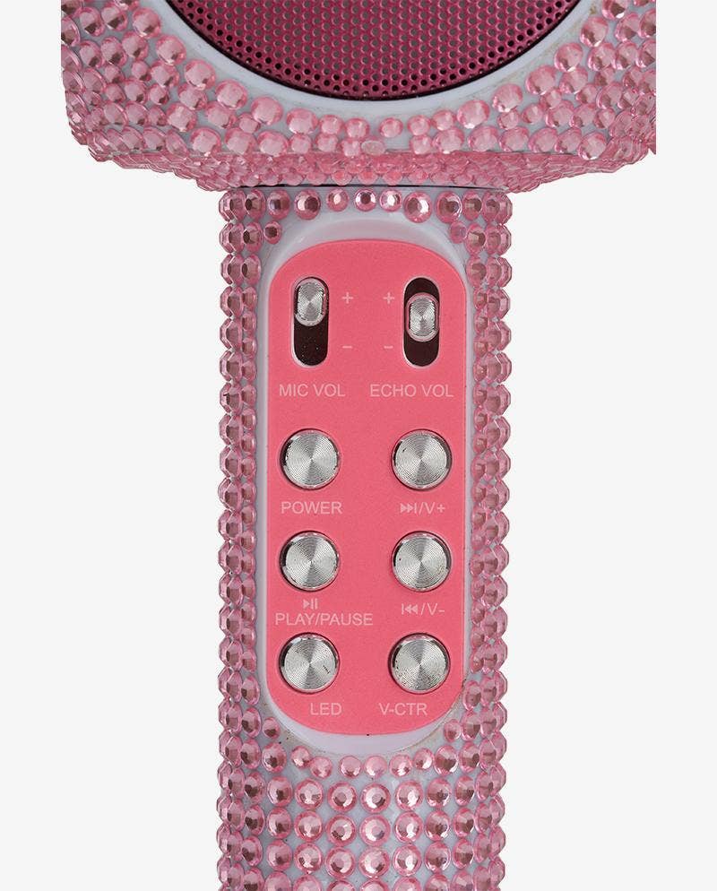 Trend Tech Brands - Wholesale Speakers - Pink Bling Karaoke Microphone & Bluetooth Speaker5