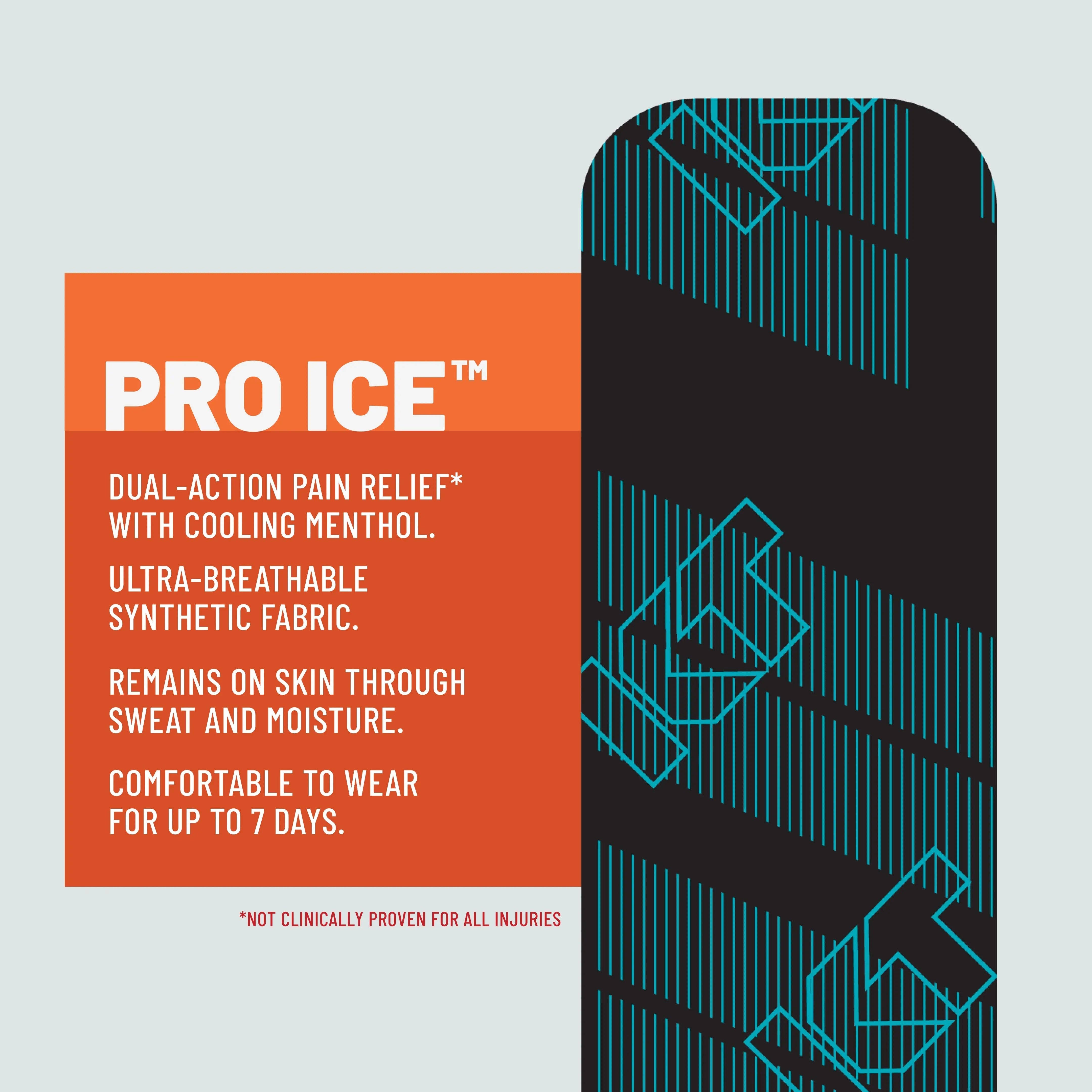 Black Cool Aqua KT Tape Pro Ice™ for wholesale on Faire2