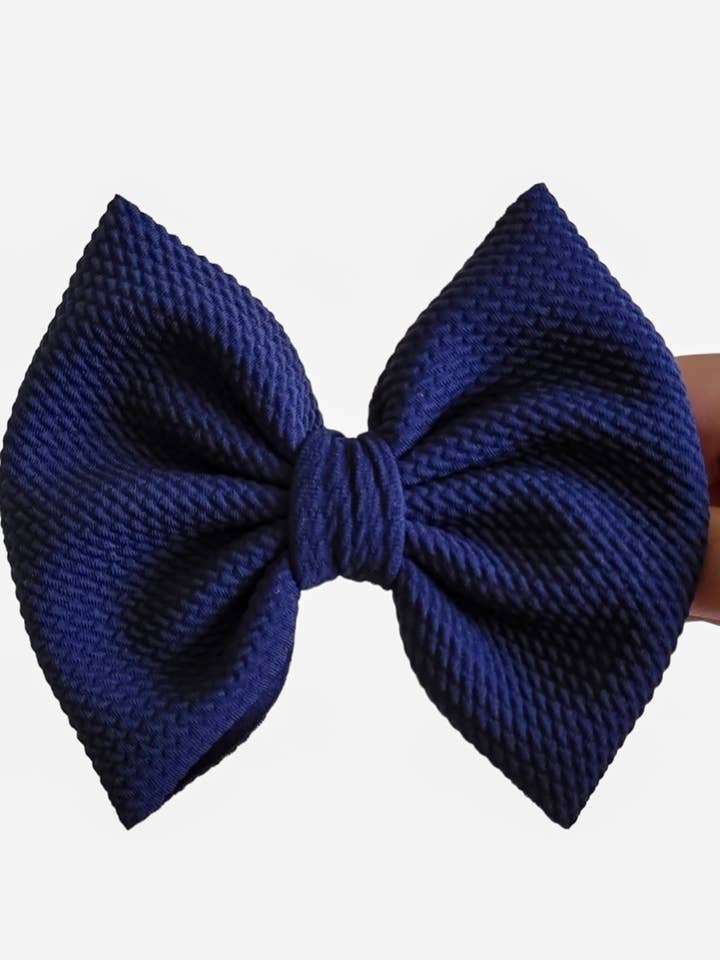 Savannah Bow - French Azul Marinho por atacado de Dainty Delights Creations