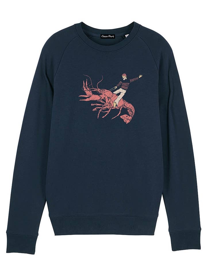 Blue Lobster Sweatshirt for wholesale by Ocean Park