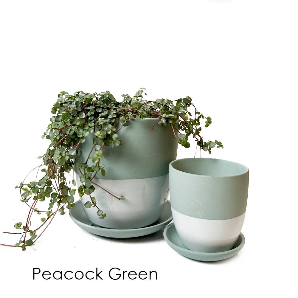 Chive - Vente Pot - Cache-pot en céramique Dyad Jardinières décoratives modernes avec soucoupe10