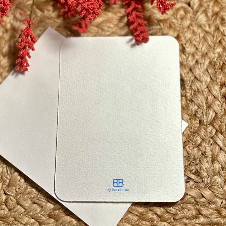 by BellaBlue - Wholesale Christmas Card - Watercolor Printed Art Ornament Handmade Christmas Postcard2