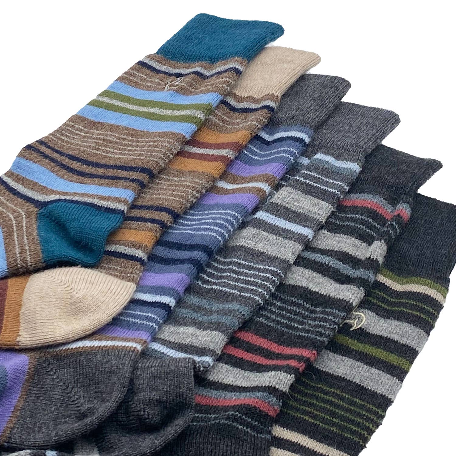 Shupaca Alpaca - Wholesale Socks - Unisex - NEW! Alpaca Socks - Stripe - Tierra4
