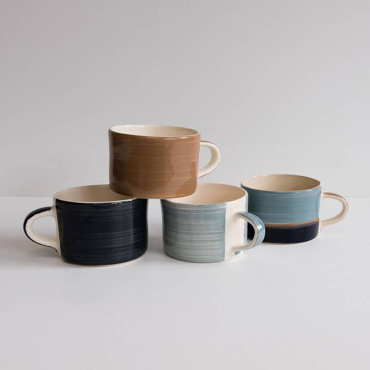 Musango - Wholesale Coffee Mug - Contemporary Handmade Mug Tri Colour