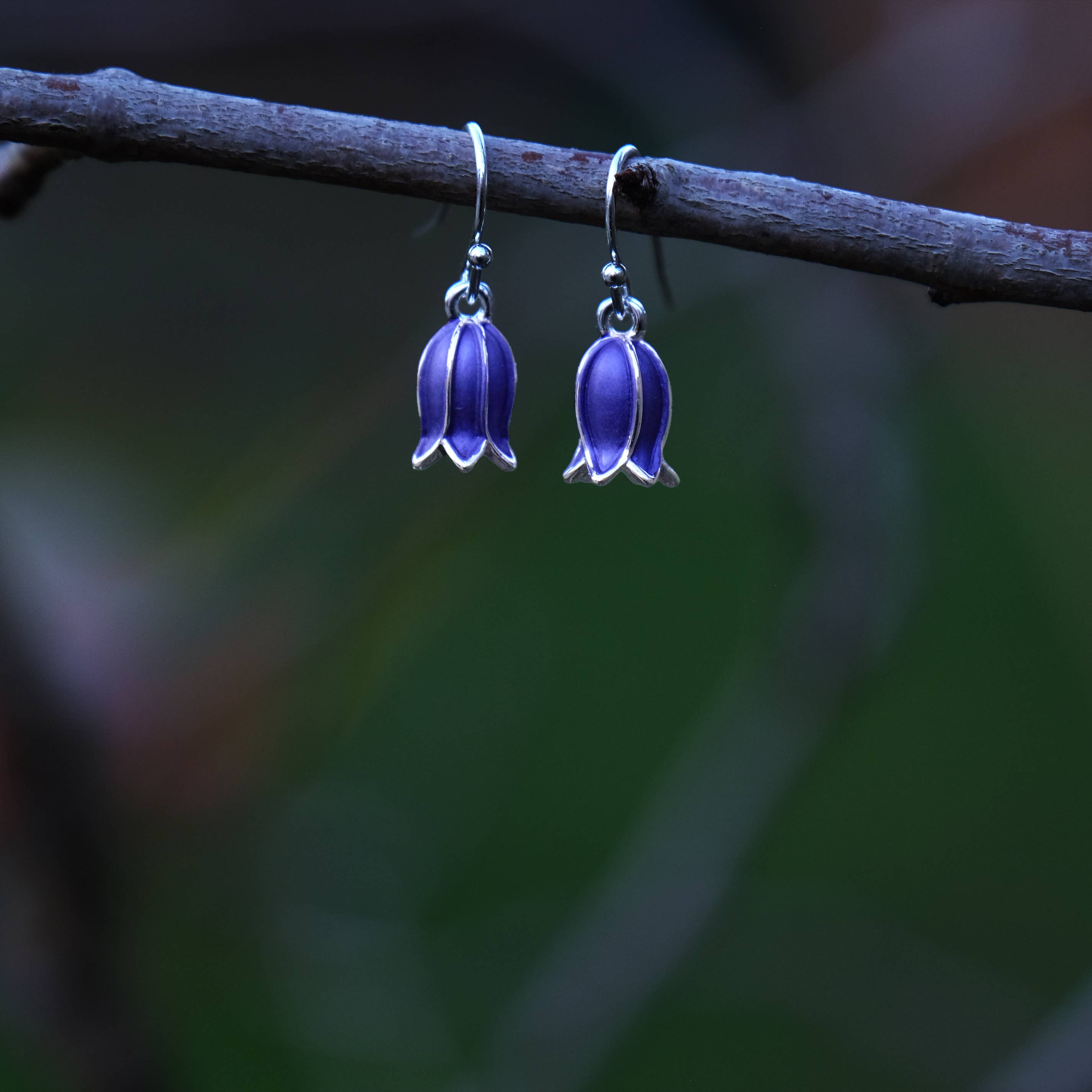 Alexander Thurlow & Co Ltd - Wholesale Dangle Earrings - Bluebell Flower Single Drop Hook Earring1