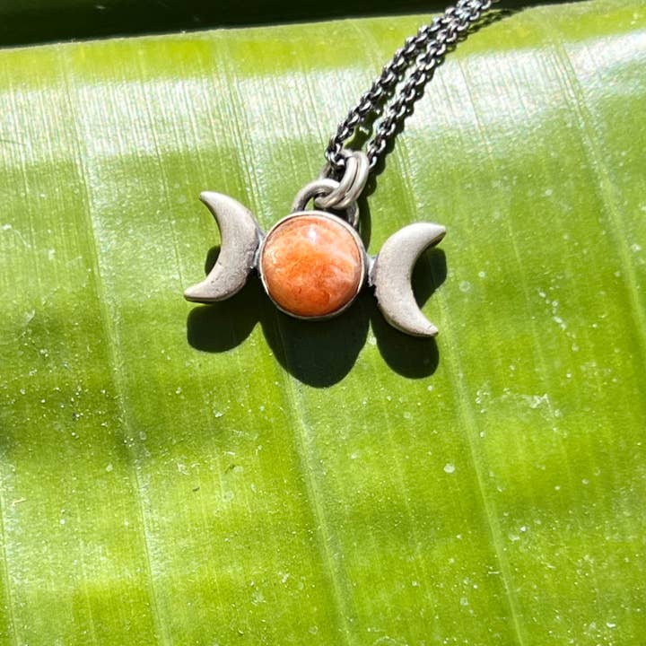 Sunstone Triple Goddess Pendant for wholesale by Smith & Stone Co.