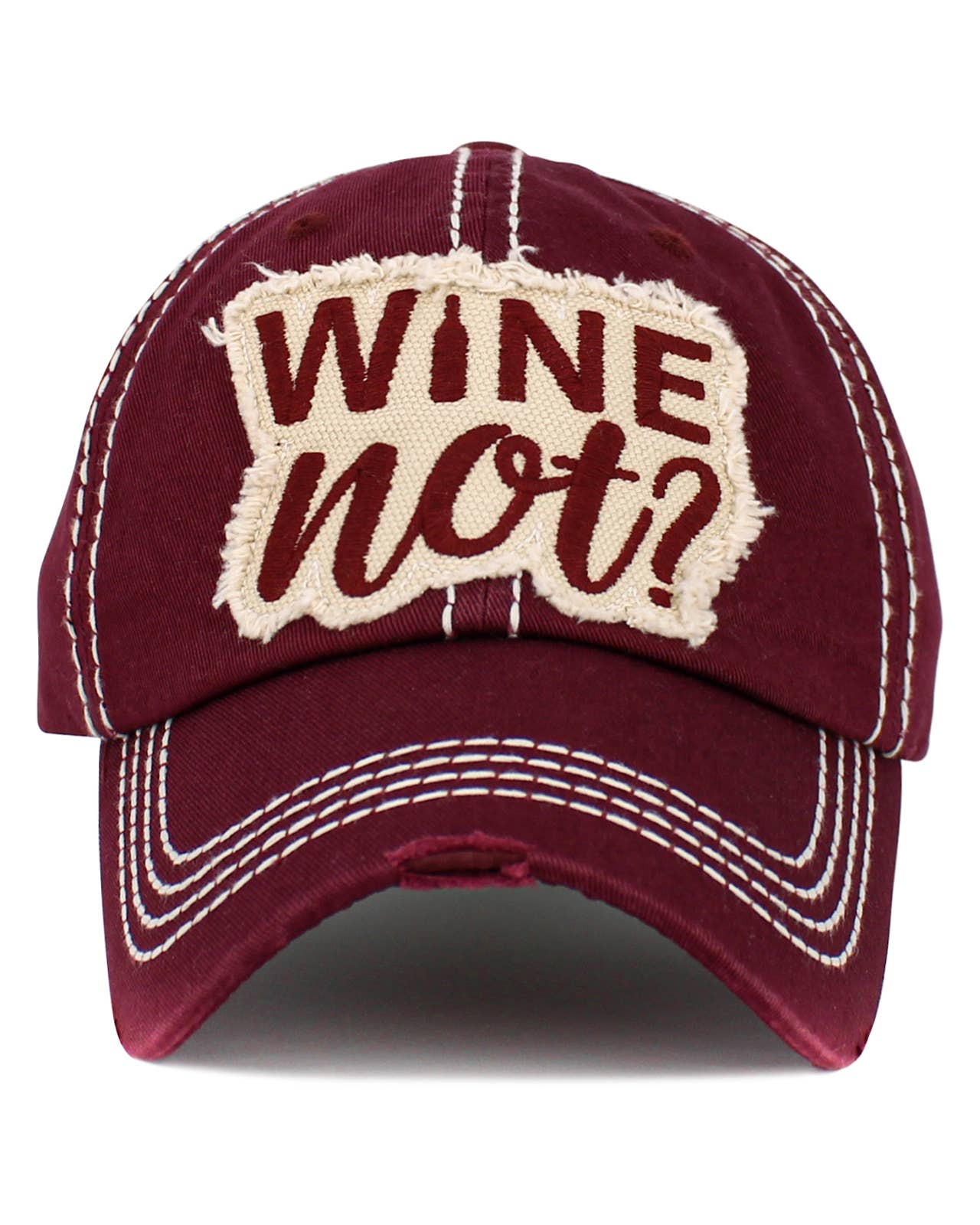 Your Fashion Wholesale - Wholesale Baseball Cap - Women's - Wine Not Hat2