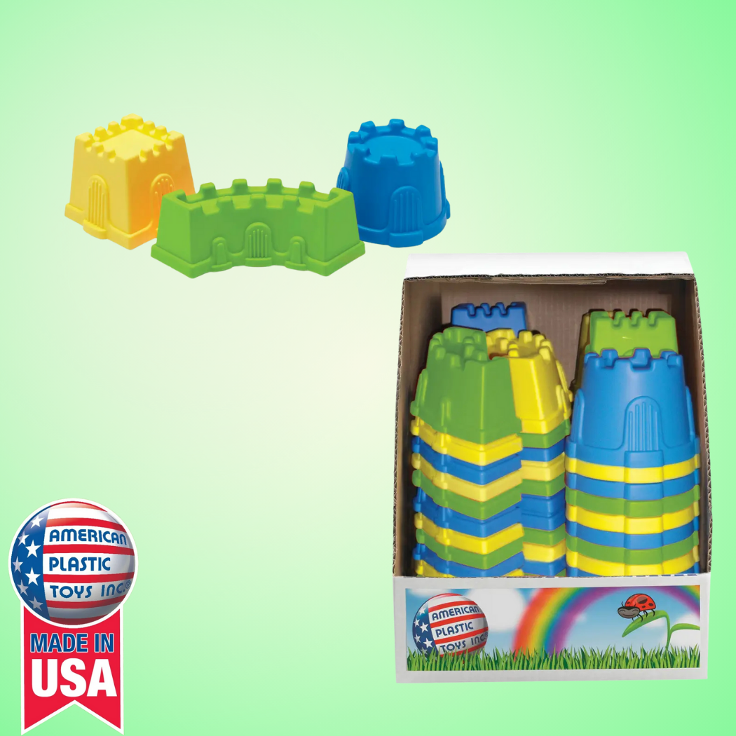 American Plastic Toys - Wholesale Toy Set - Kids - Sand Castle Mold Assortment Plastic Toy for Kids1