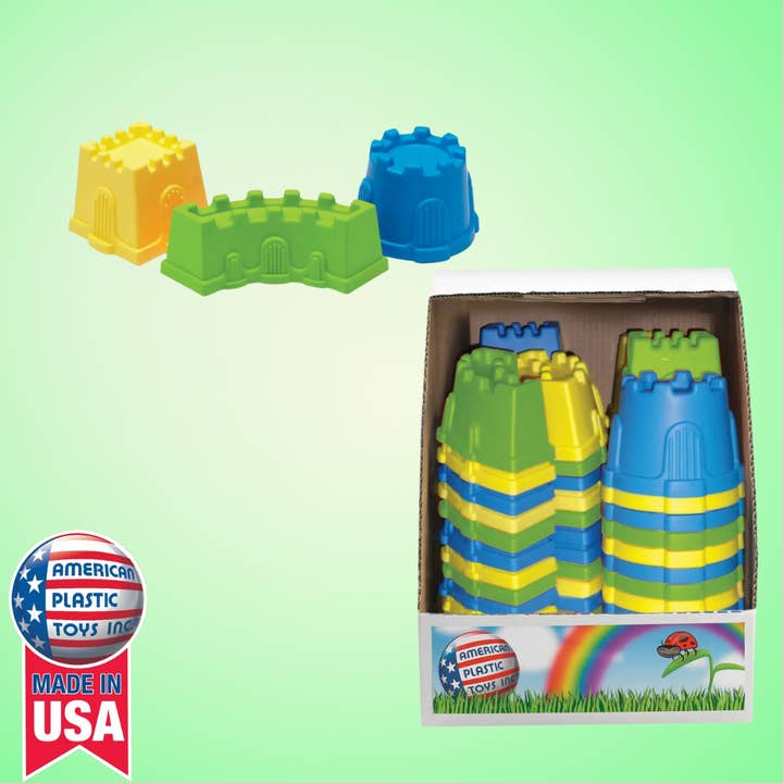 American Plastic Toys - Wholesale Toy set – Kids - Sand Castle Mold Assortment Plastic Toy for Kids1