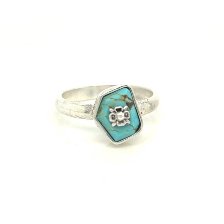 Mini Bague Turquoise (2) #277 pour la vente par Pattie Parkhurst Jewelry