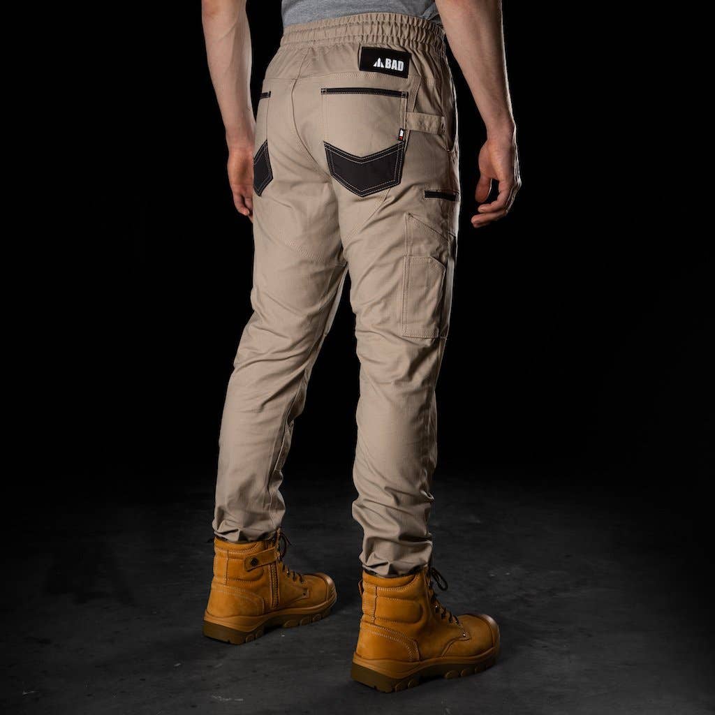 BAD WORKWEAR - Wholesale Pants - Men's - BAD SAVIOUR™ CUFFED ELASTIC WAIST WORK PANTS2