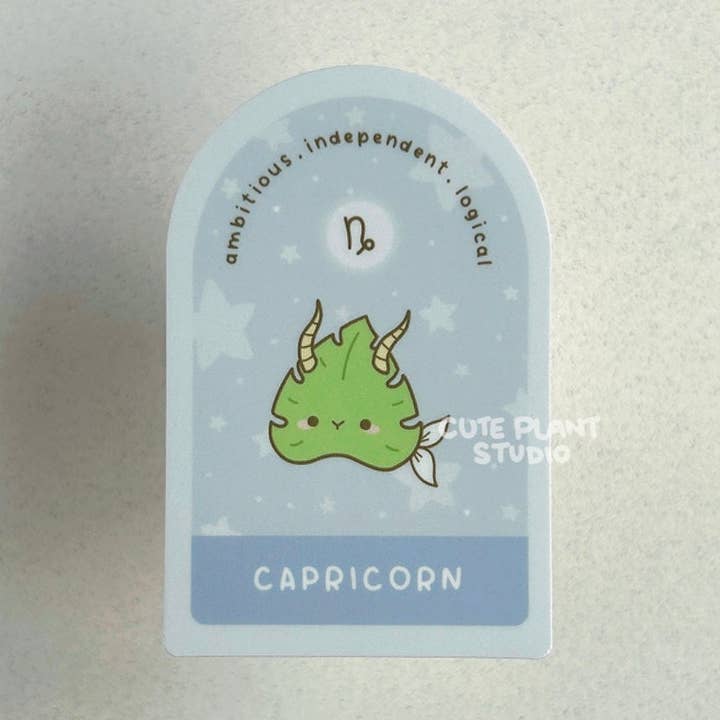 Stenbukken Plante Stjernetegn Klistermærke for engroshandel hos Cute Plant Studio