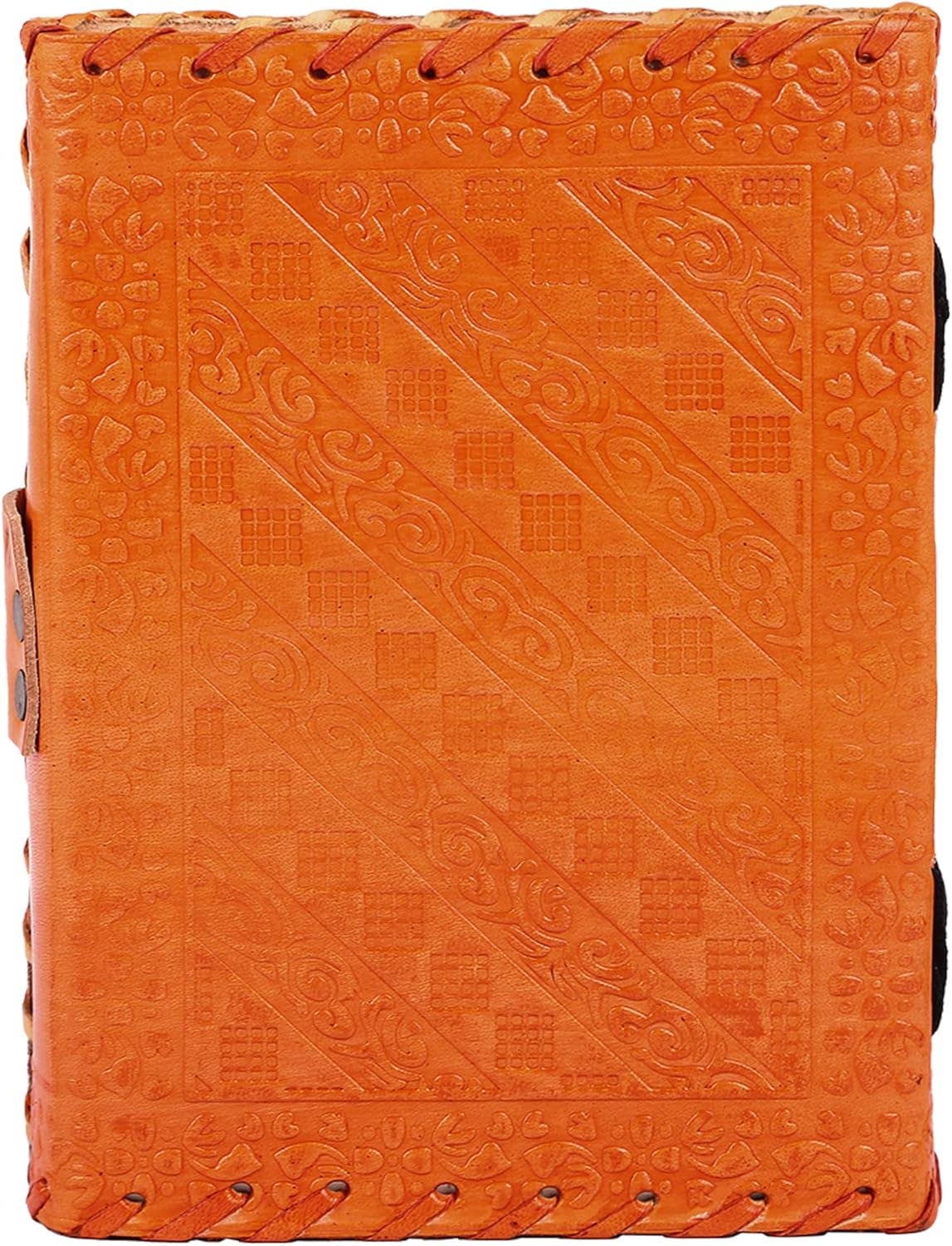 Tuzech Leather - Wholesale Journal/Diary - TUZECH Handmade Office Home Daily Use, Poem Writing Beautiful Pure Leather Luck Stone Bound Journal/Diary with C-Lock for Men and Women 8 Inches34