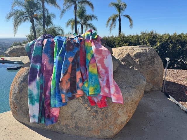 Inkarri Peace and Wellness - Vente Serviettes de yoga - Serviette de yoga antidérapante Tie-dye4