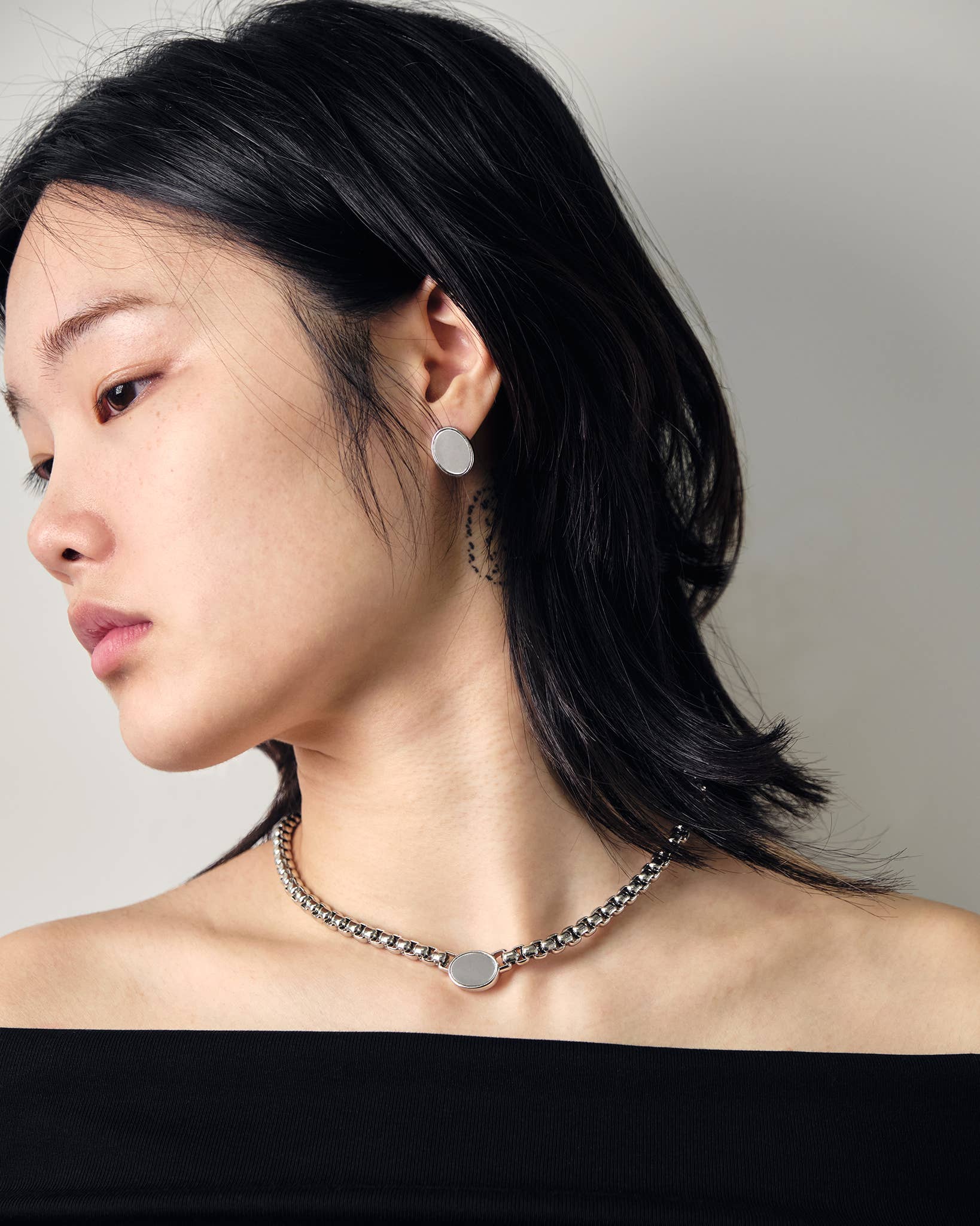 Sessori - Vendita all'ingrosso Collana con ciondolo/pendaglio - Collana a catena con maglie in argento Ashton