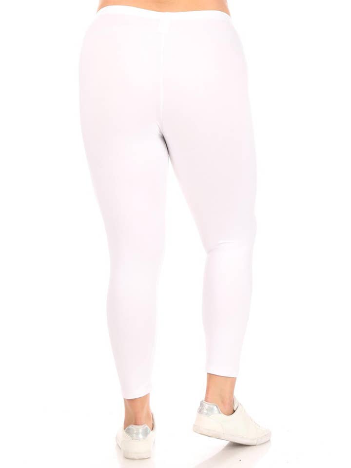 MOA COLLECTION - Wholesale Athletic/Lounge Leggings - Women's - Women's Solid Stretch Fitted Plus Size leggings58