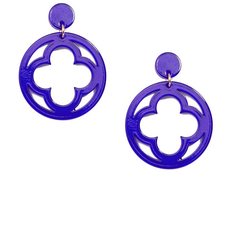 ZENZII Jewelry - Wholesale Dangle Earrings - Open Clover Drop Earring32