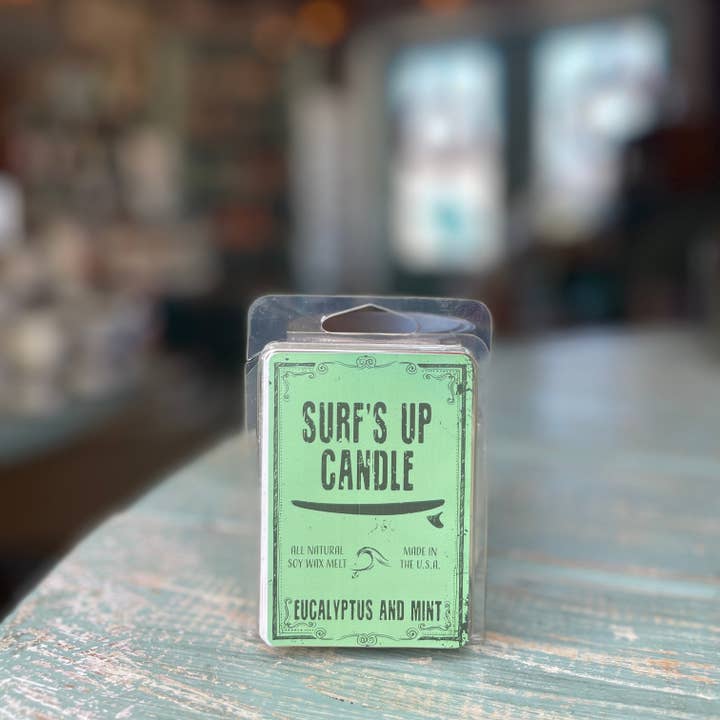 Surfs Up Candle - Vendita all'ingrosso Candela in vasetto - Candela Mason Jar all'eucalipto e menta - Collezione originale