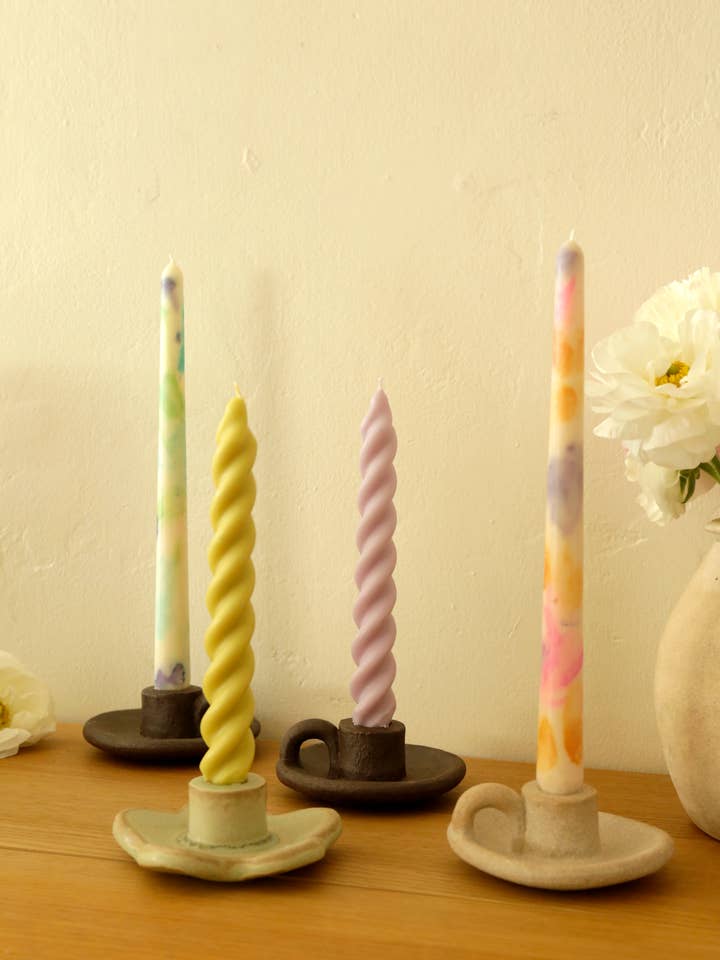 Flower Candleholder for wholesale by Sara Carlson Studio