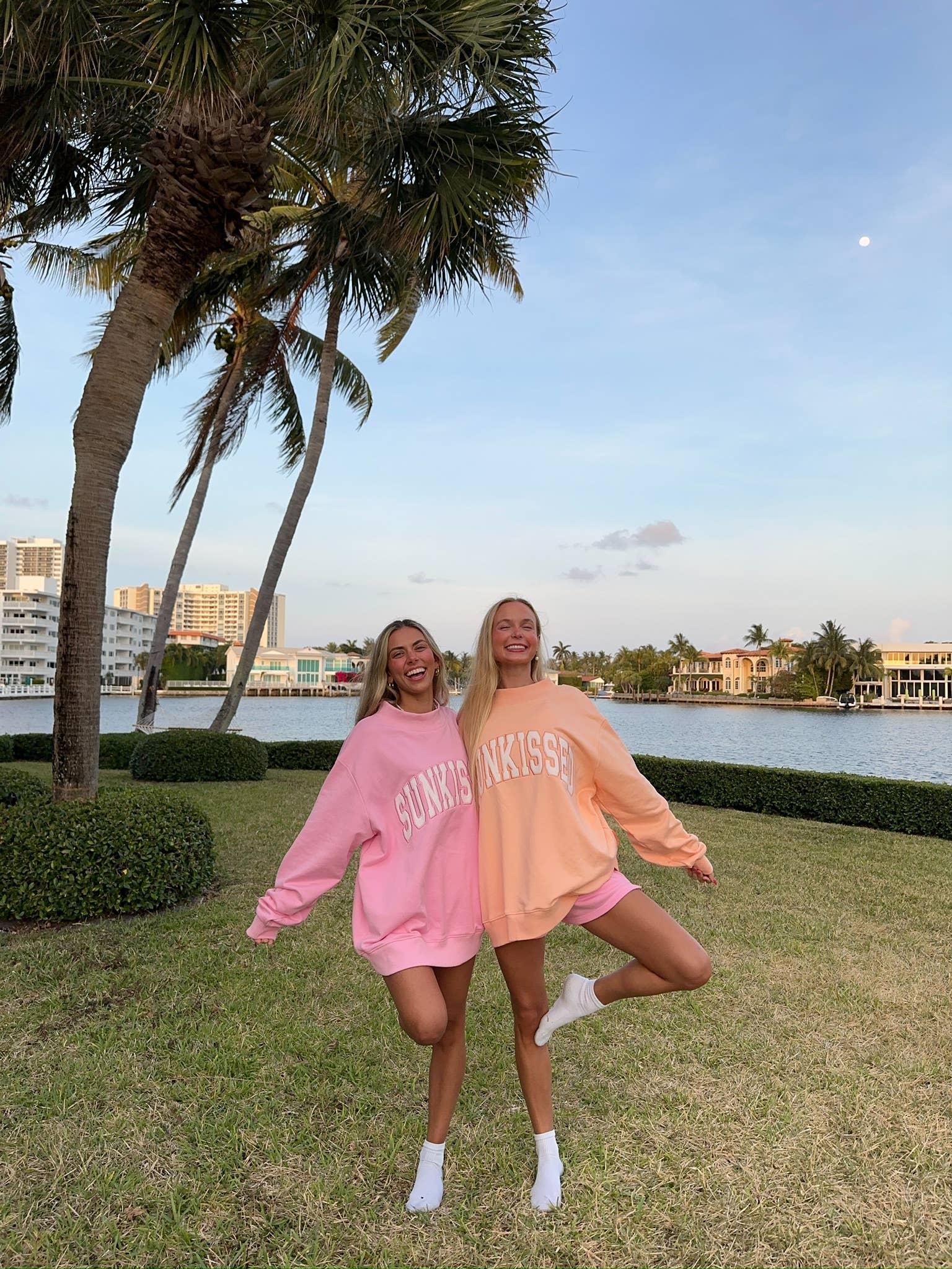 Lottie Pink Varsity Sunkissed Embroidered Mockneck Sweatshirt 100% Cotton for wholesale on Faire20