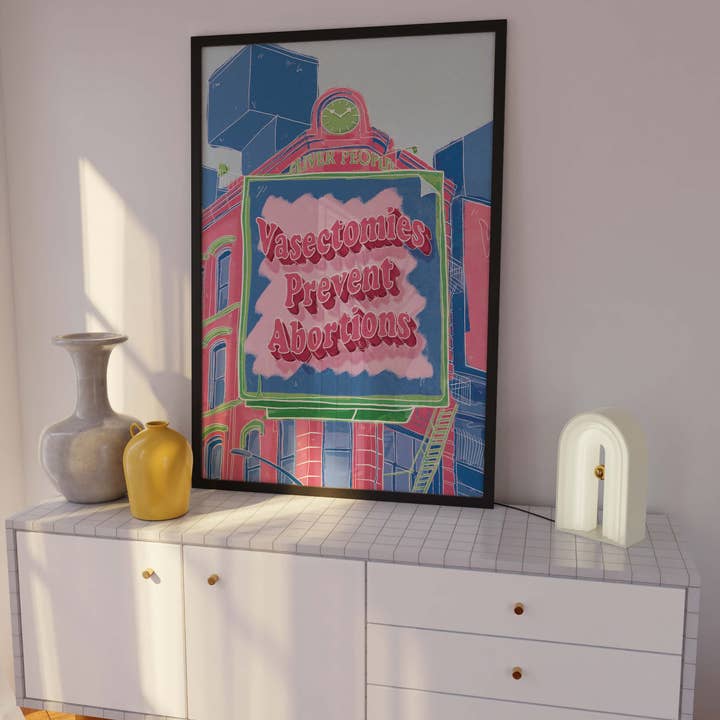 Vasectomias Prevenem abortos Arte por atacado de Page's Peaches