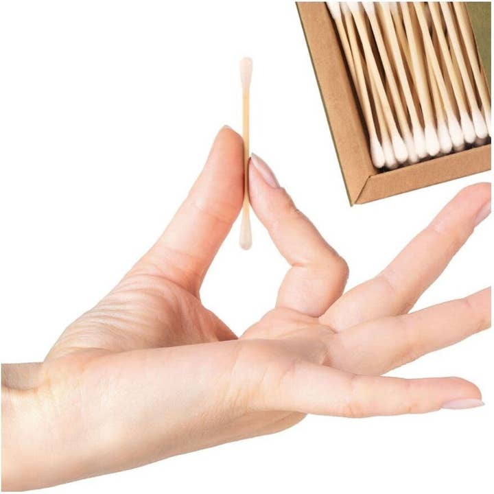 bamboo stick masters – wholesale Cotton bud/Q-tip – Biodegradable Eco Friendly Bamboo Cotton Buds – 300 Per Pack1