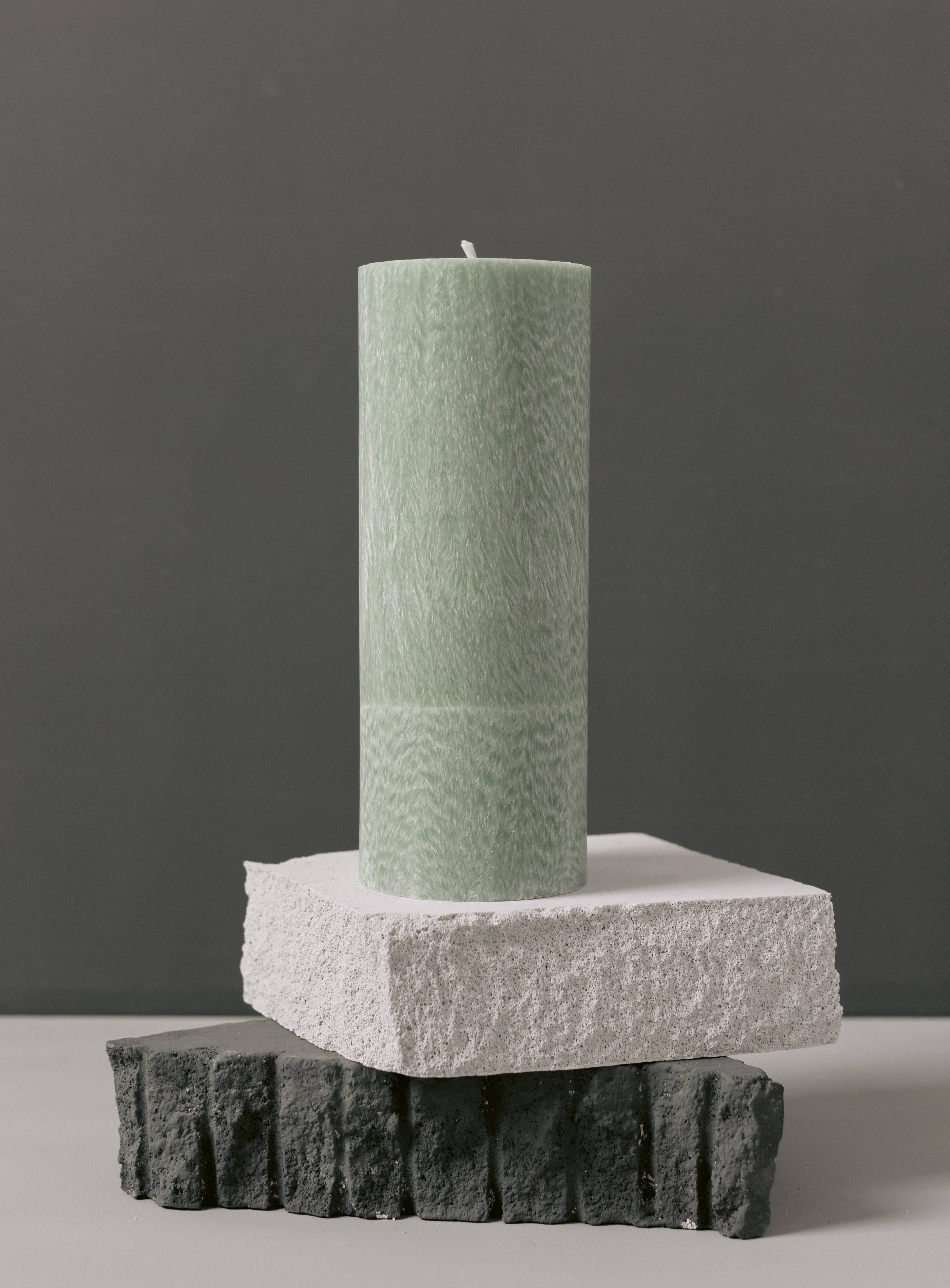 NORDIK KANDLE – Engroshandel Søjlelys – Hals rund stearinlys af naturlig plantevoks