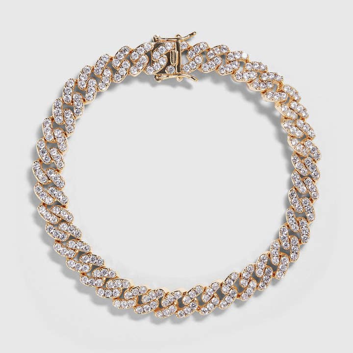 Havana Cuban Link Anklet Gold for wholesale by DRAE COLLECTION