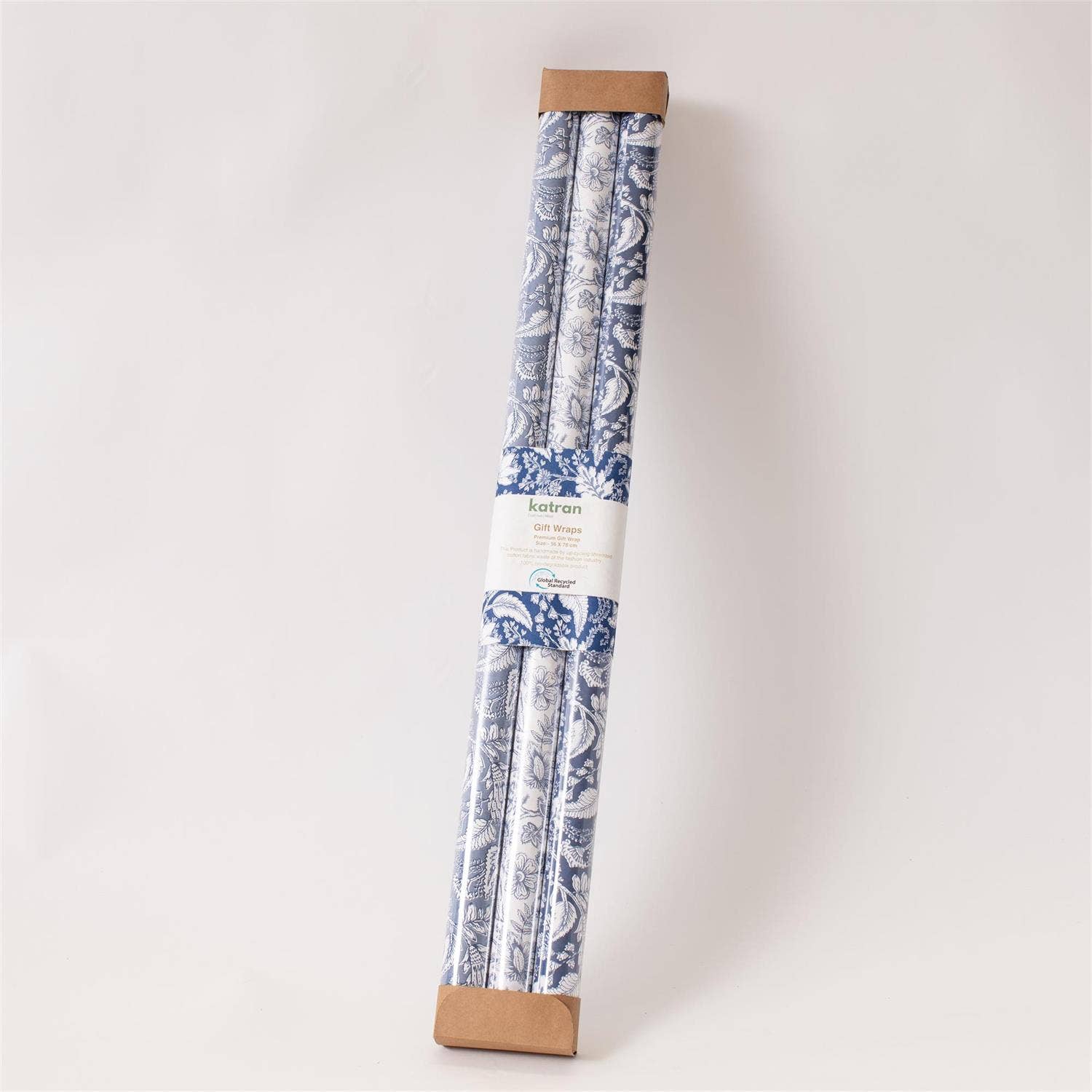 Audrey's Home & Gift - Wholesale Wrapping Paper Roll - Premium Gift Wrap, Blue Block Prints - 3 Roll Ct (Pk/06)6