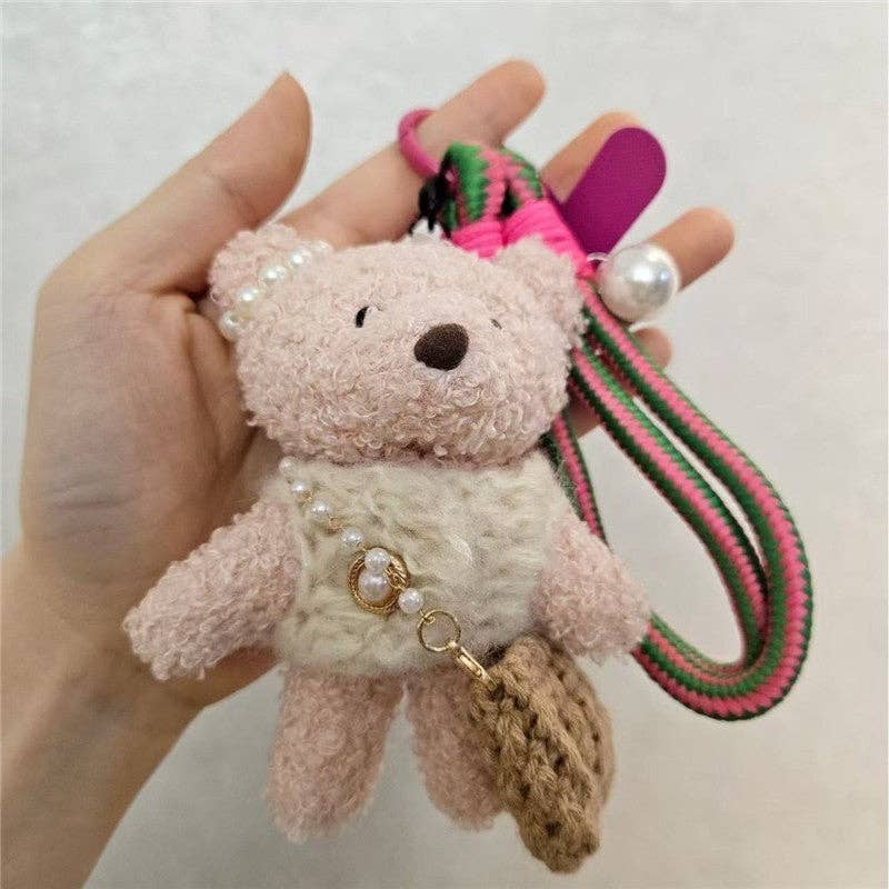 FurDecoration - Wholesale Keychain - Women's - Cute Plush Teddy Bear Keychain Crossbody Bag1