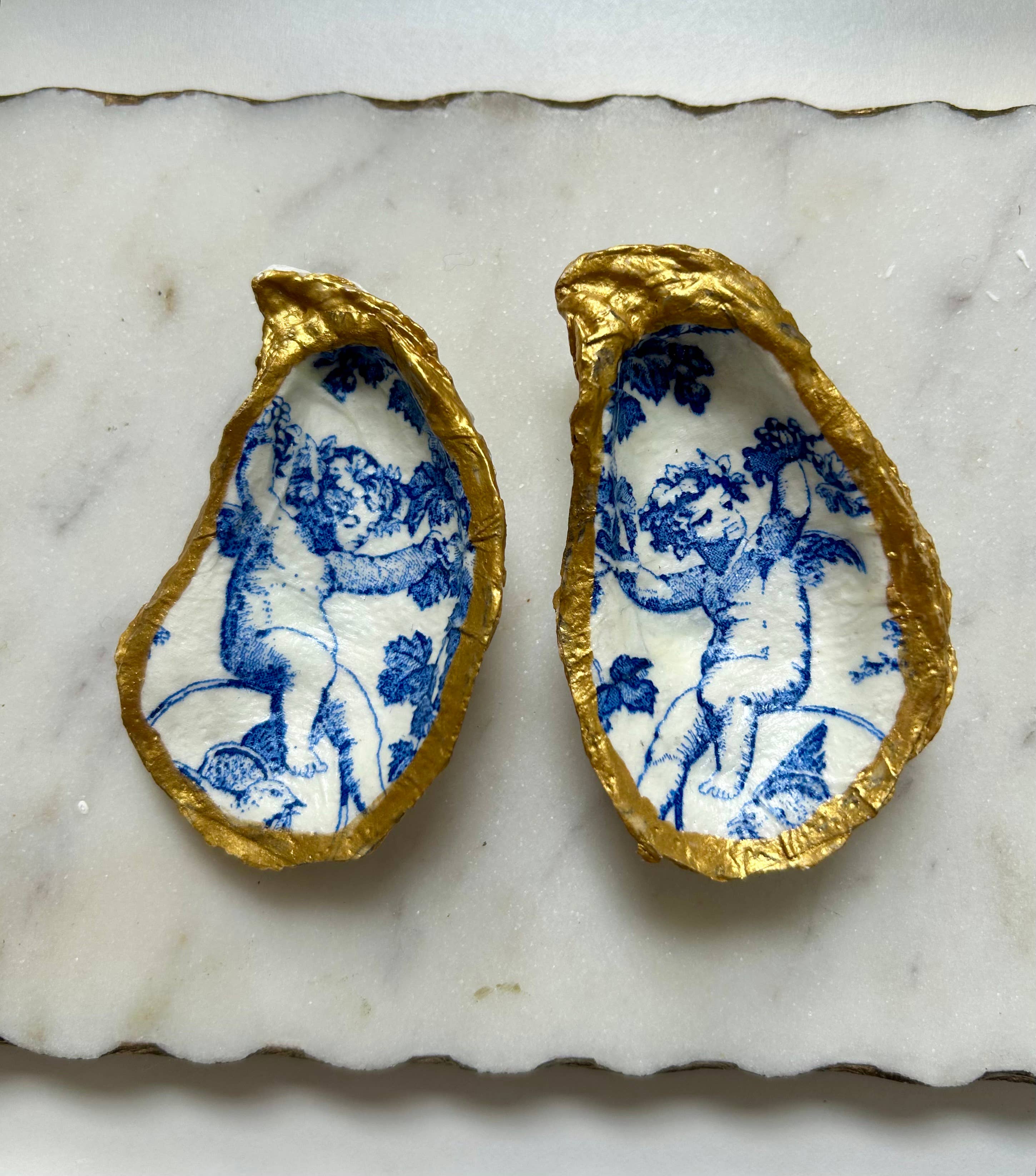 Del Mar Designs DC - Vendita all'ingrosso Portagioie - Edizione Limitata Portagioie a Conchiglia Blu Cherubino3