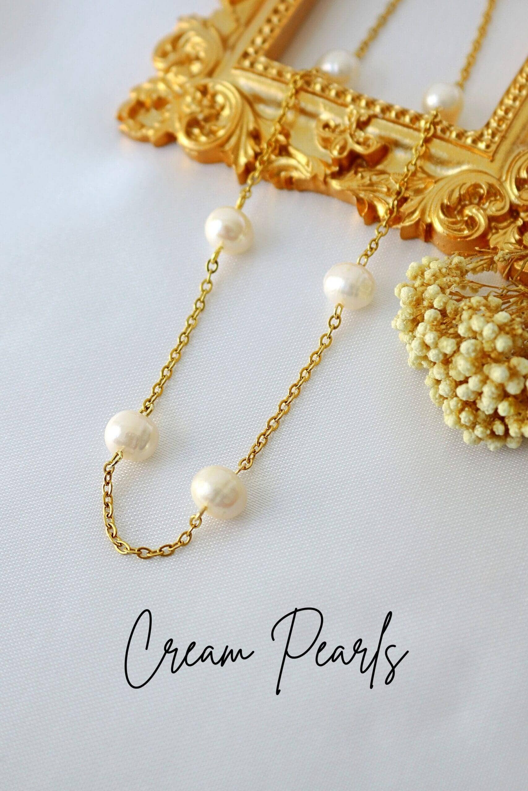 Divine Dulcet – wholesale Choker/collar – "Brunella" | 24 Karats Baroque Freshwater Pearl Choker4