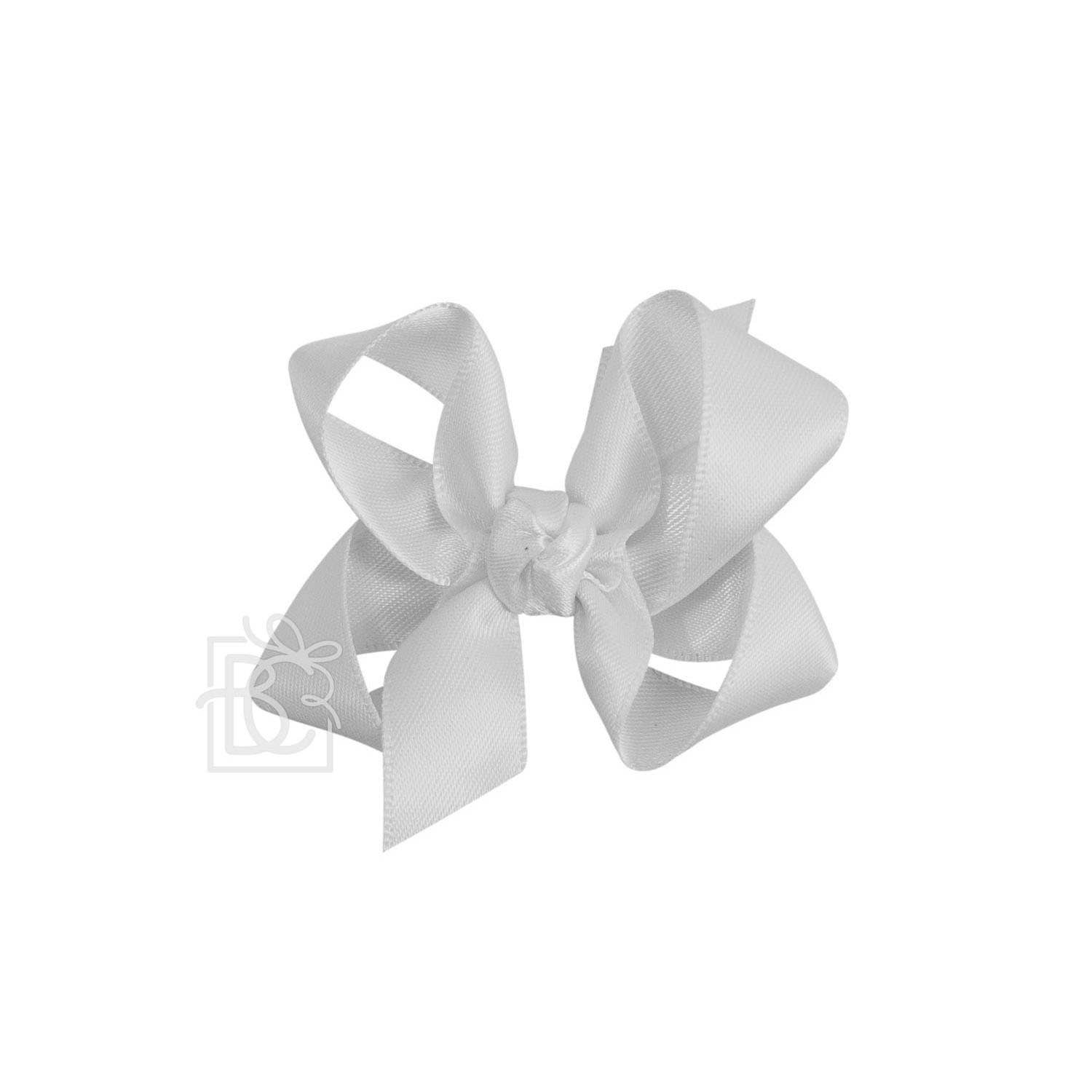 Beyond Creations, LLC - Wholesale Hair Bow - Kids - SATIN BOW ON CLIP164