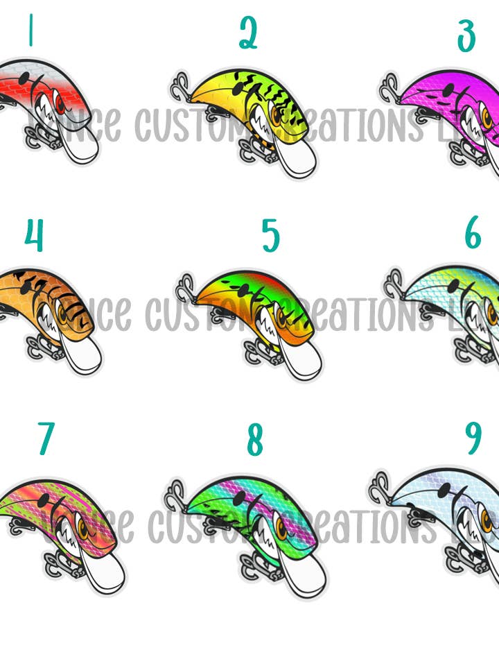 Fishing Lure Cardstock Grab Bag for wholesale by Vance Custom Creations
