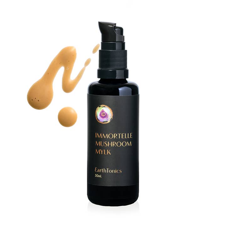 Immortelle Mushroom Mylk for wholesale by EarthTonics Botanical Skincare