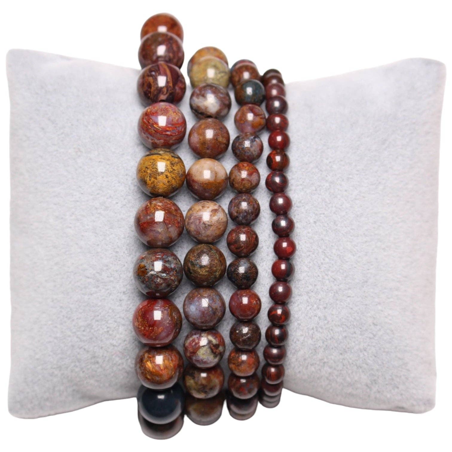 Foliesbijoux - Vendita all'ingrosso Bracciale con perline - Bracciale Pietersite A+ in pietra naturale mista0