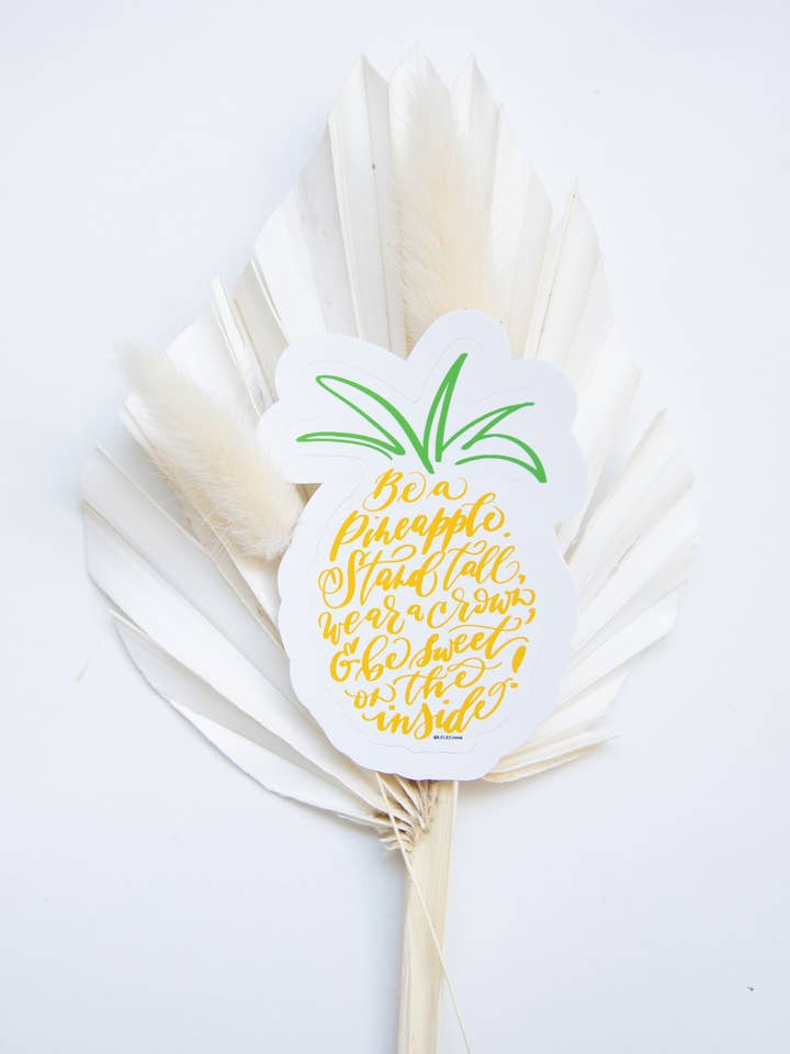 Autocollant ananas pour la vente par LeLe Chan Designs