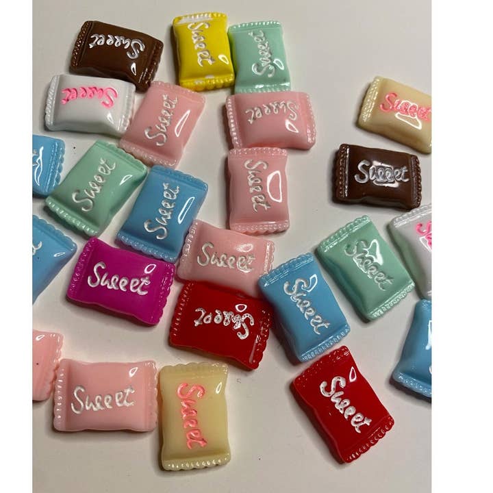 ASAP Craft Supplies - Wholesale Craft Supplies - Sweet Candy Flatback Resin DIY Charms - 5 pieces