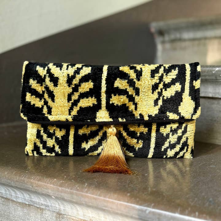 Bolso clutch Ikat Cap d'Antibes de Mila∞Miro by Emelie para venta al por mayor de Mila∞Miro by Emelie