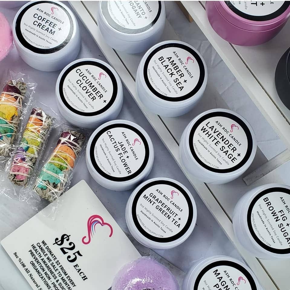 Ash Roc Candle - Wholesale Travel Candles - Palo Santo Mahoganhy Soy Candle ( Highly Scented )3