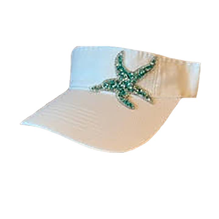 The Alabama Girl – wholesale Visor – Women's – CRYSTALLIZED STARFISH VISOR