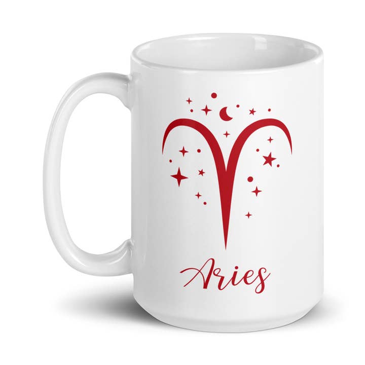 Aries the Ram Astrology Sign Coffee Mug by Goddess Swag for wholesale by Goddess Swag™