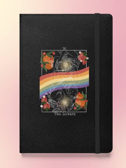 Tarot-Tagebuch der Queer Edition „The Lovers“ für den Großhandel von Autumn Eve's Art